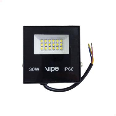 Imagem de Refletor Led 30W Bivolt Quadrado Luz Branco Frio 6500K