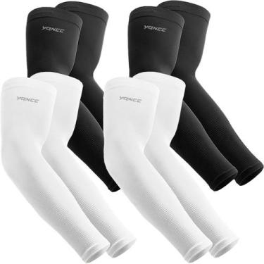 Imagem de Mangas de braço YQXCC UPF 50 Cooling UV Sun Protection 4 pares