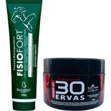 Imagem de Kit Gel 30 Ervas Power 300G + Pomada Massageadora Fisiofort - Bio Inst