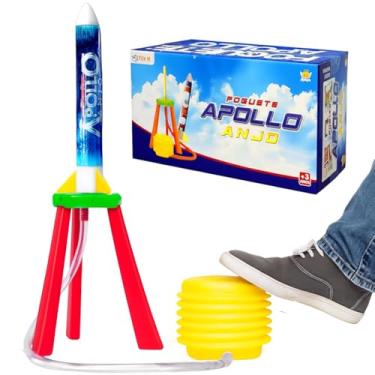 Imagem de Brinquedo Infantil Lançador Foguete Voa 15 Metros Ao Pisar