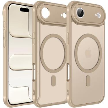 Imagem de ivoler Capa magnética para iPhone Air de 6,5 polegadas [compatível com Magsafe] Capa magnética com carregador de proteção de nível militar de 15 m, traseira fosca translúcida para iPhone 17 Air Cover