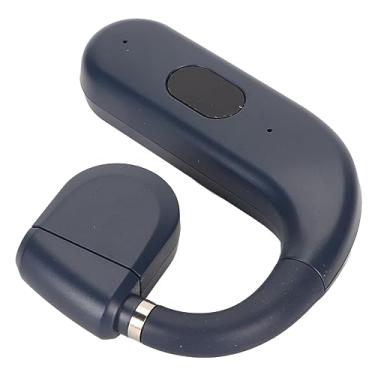 Imagem de Zopsc Fone de Ouvido Bluetooth 5.3 de Orelha Aberta, Fones de Ouvido Sem Fio de Orelha única Com Microfone Giratório de 180, Bateria de 30H, Som HD, para Negócios (Azul)