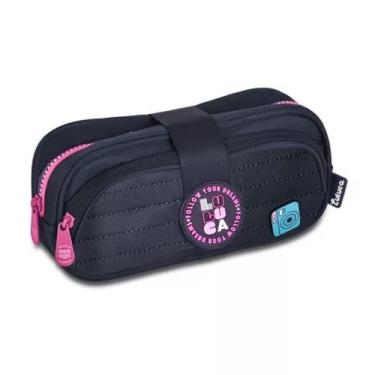 Imagem de Estojo Duplo Escolar Preto Luluca LU24641 - Clio Style