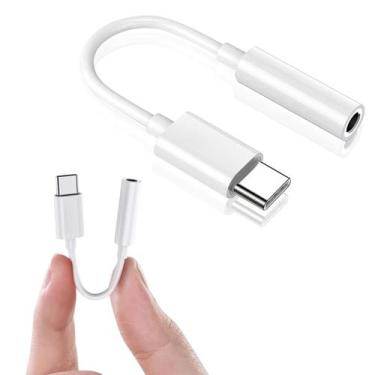 Imagem de Cabo Adaptador Para Fone De Ouvido Tipo C Usb-C Para P2 3.5mm - Adapta
