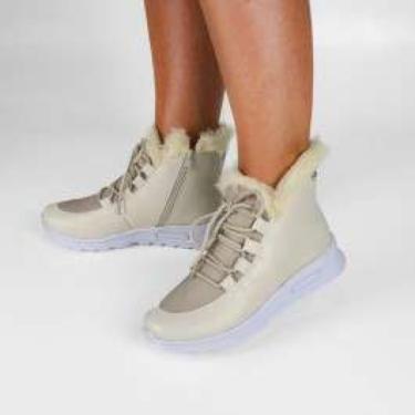 Imagem de Coturno Morena Branca Cano Curto Napa Floa - Creme