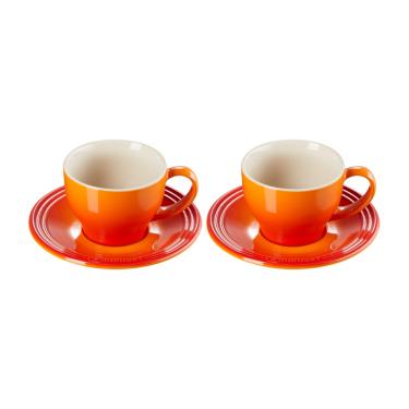 Imagem de CONJUNTO LE CREUSET 2 CANECAS 200ML EXPRESSO C/ PIRES LARANJA 79019200900000
