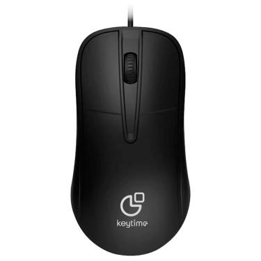 Imagem de Mouse Optico Usb 2.0 Keytime Essential Ergonomico Preto 73g
