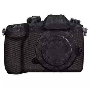 Imagem de Adesivo de capa de câmera GH5 para Panasonic Lumix GH5 película protetora antiarranhões, decoração de pele e resistência ao desgaste (triângulo preto)