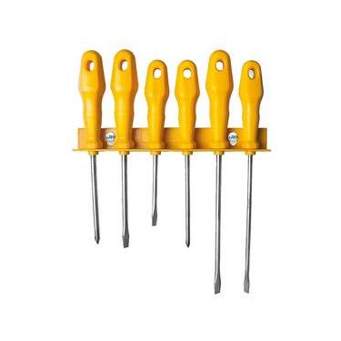 Imagem de Jogo de Chaves de Fenda Tramontina 6 Peças com Suporte