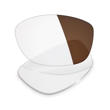 Imagem de Mryok Lentes de reposição para óculos de sol Arnette La Pistola AN4179, HD Polarized, proteção UV, resistente a impactos, Marrom fotocromático anti luz azul, One Size