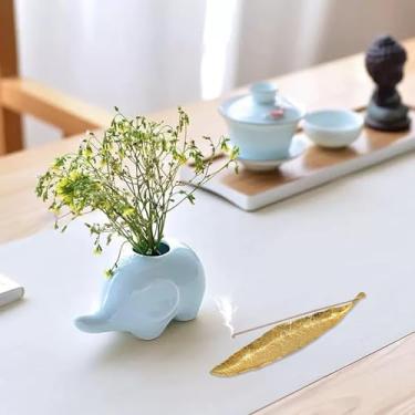 Imagem de Conjunto criativo de incenso com folha dourada, queimador de incenso de caracol, suporte de sálvia, apanhador de cinzas, incenso para meditação, sala de ioga, escritório, artigos para casa