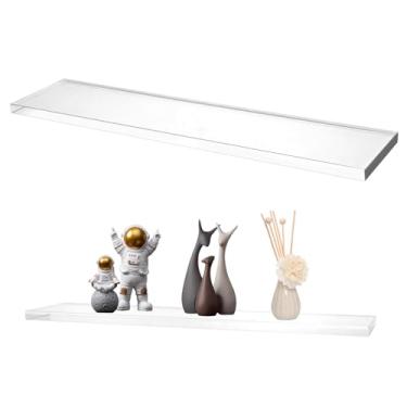 Imagem de Prateleiras de substituição de armário de remédios de acrílico de 33 cm para sala de estar, banheiro, cozinha, armários de remédios montados na parede