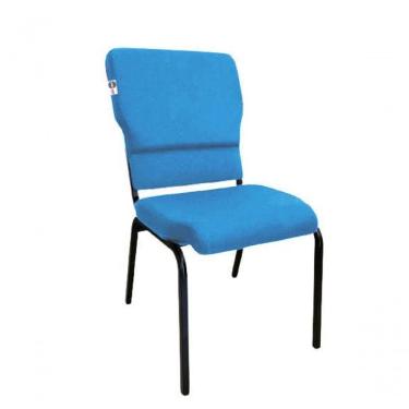 Imagem de Cadeira Empilhável Para Igrejas Evangélicas Linha Church Azul