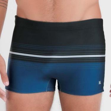 Imagem de Sunga boxer estampada com listras - MASH