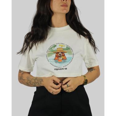 Imagem de Cropped DR7 Street Capivare-se - Branco-Feminino