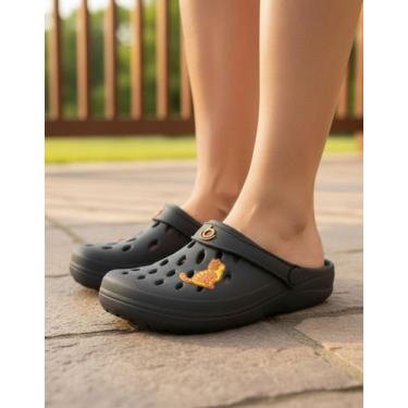 Imagem de Sandália Babuche Boaonda Easy Infantil O Conforto Essencial, Preto, 25