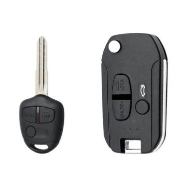 Imagem de Capa De Chave Remota Para Mitsubishi Pajero Sport Outlander Grandis AS