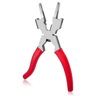 Imagem de GOLD DEER Alicate de soldagem MIG de 20 cm, alicate de solda MIG multifuncional com furos de medição, alicate de corte de fio com alça ergonômica para soldagem profissional, elétrica, mecânica