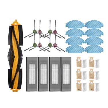 Imagem de Compatible With Ecovacs Deeboot N10 / N10 Plus Accessories Main Side Brush Hepa Filter Dust Bag Mop Cloth Robot Vacuum Cleaner Spare Parts(Light yellow)