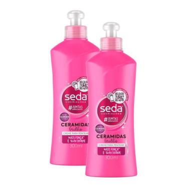 Imagem de Kit 2 Creme para Pentear Seda Ceramidas Infusão Ativa Retinol e Coláge