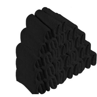Imagem de Kit 30 Toalhas de Rosto Para Salão Beleza 100% Algodão 40 x 65 cm Pret