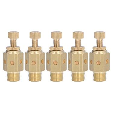 Imagem de Silenciador pneumático de latão silenciador de fluxo de ar kit de 5 unidades PSC01 Excelente redução de ruído para ferramentas de máquinas industriais Material de latão durável