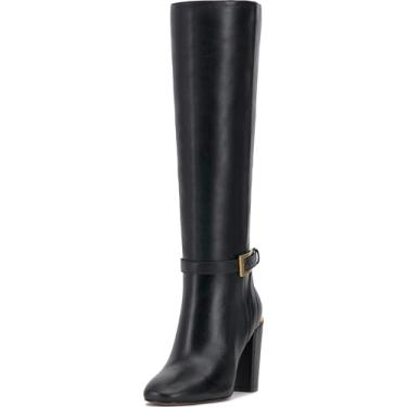 Imagem de Vince Camuto Joanel Bota de cano alto feminina, Panturrilha extra larga preta, 11 Wide