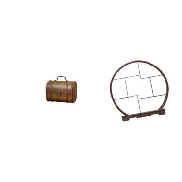 Imagem de MotiveTech Caixa Organizadora de Joias Vintage em Madeira, Estilo Antigo, Expositor, Caixa de Armazenamento Decorativa para Anéis, Artesanato, Decoração de Casa,
