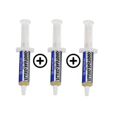 Imagem de Kit 3 Fluxo de Solda Pastoso Implastec Rma-223 Reflow Reballing 10G Se