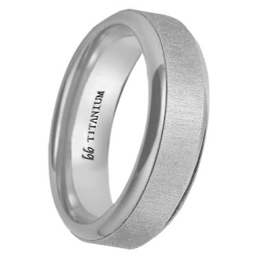 Imagem de Boston Bay Diamonds Aliança de casamento masculina de titânio prata unissex ajuste confortável ou anel moderno - 6 mm e 7 mm - escolha de estilo, Metal, não conhecido