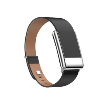 Imagem de Vanet Pulseira de couro legítimo de grão superior compatível com Whoop 5.0 One, MG Life and Peak, pulseira vintage de couro genuíno de grão superior compatível com Whoop 5.0 [não é compatível com a