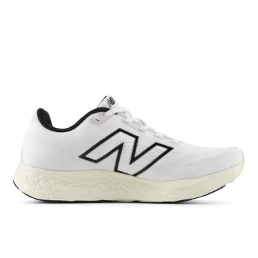 Imagem de New Balance Fresh Foam 680 V8 feminino, Branco/Cinza/Taro, 9.5 Wide
