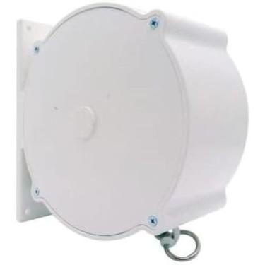 Imagem de Varal de Parede Recolhível com Ganchos, Varal Retrátil para Organização de Roupas(Branco)