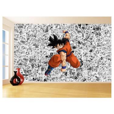 Imagem de Papel De Parede Dragon Ball Goku Página Manga 3,5M Dbz513 - Você Decor