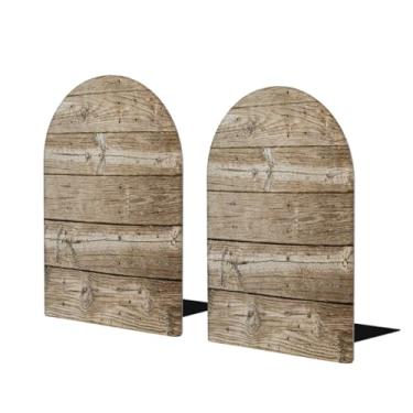 Imagem de Suporte de livros de madeira simples à beira-mar grande suporte de livros decorativo antiderrapante resistente terminais de livro para mesa de escritório em casa biblioteca de estudo escolar