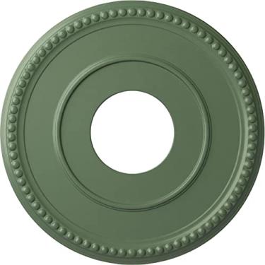 Imagem de Ekena Millwork Medalhão de teto Bradford CM12BRAGF 12 1/5.1 cm OD x 3 7/20.3 cm ID x 3/10.2 cm P Bradford, verde ateniense