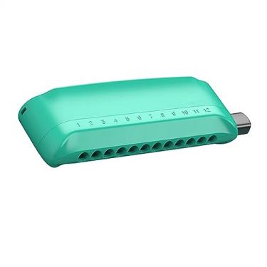 Imagem de Gaita cromática 12 furos harpa ABS pente placa de cobertura palhetas latão instrumentos de gaita (cor: 03)