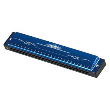 Imagem de Gaita diatônica polifônica profissional para amantes de música com 24 furos C (azul R3)