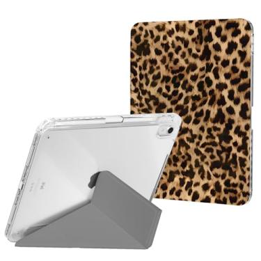 Imagem de Ouinice Capa compatível com iPad 11ª geração A16 de 11 polegadas 2025, iPad 10ª geração 10 polegadas 2022 com suporte para lápis, suporte de três ângulos de origami, capa traseira transparente fina