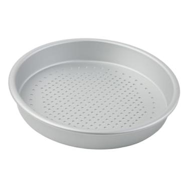 Imagem de Bothyi Forma de pizza perfurada, redonda, fácil de limpar, leve, para forno, em liga de alumínio, ideal para uso doméstico, comercial e festas, 7 Inch
