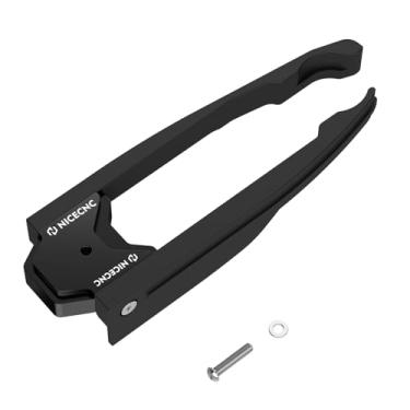 Imagem de NICECNC Protetor de corrente guia deslizante de alumínio para braço oscilante compatível com Yamaha Raptor 700 2006-2008 2013-2024, Raptor 700R SE 2013-2024, Ver acessórios preto