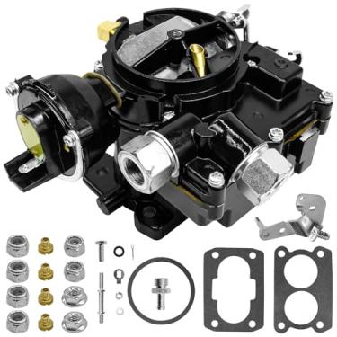 Imagem de Carburador marítimo 3310-864940A01 para Mercruiser 3.0 Carburador para Mercarb 2 cilindros 2,5L 3.0L 4 CYL Motor com afogador elétrico com jatos de ligação longa e juntas 8M0045397 3310864940A01 3310