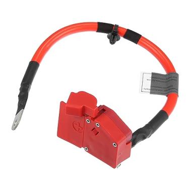 Imagem de VekAuto Cabo de terminal de bateria positiva para carro compatível com BMW 330i 330i XDrive 2023, fusível vermelho de plástico durável, cabo de sopro, fio de chumbo mais pólo