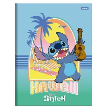 Imagem de Caderno Brochurão Grande Capa Dura Stitch 80 Fls - Foroni, Verde