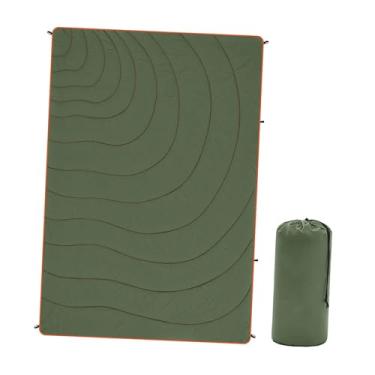 Imagem de Ｂｅｓｇａ Cobertor de acampamento, edredom de viagem, às intempéries, isolante, vestível, quente, para, caminhadas, festas, no, Verde