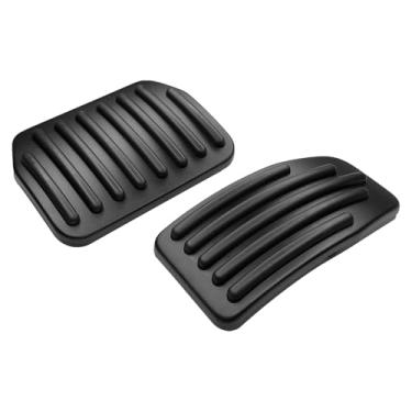 Imagem de SWQS Conjunto de capas de pedal de freio de carro para pedal de embreagem para Tesla modelo Y modelo 3 2016-2026, alumínio antiderrapante desempenho acelerador de pedal de substituição acessórios de