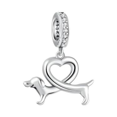 Imagem de Colar Com Pingente De Patinha De Cão Em Prata 925 Para Mulheres, Estil