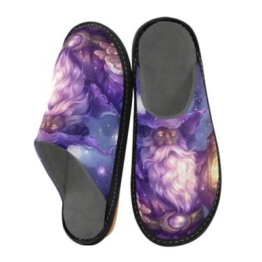 Imagem de STAYTOP Pantufa Wizard Lamp House para mulheres, chinelos masculinos difusos, espuma viscoelástica macia e confortável, antiderrapante para uso interno e externo - 25, A, XX-Large