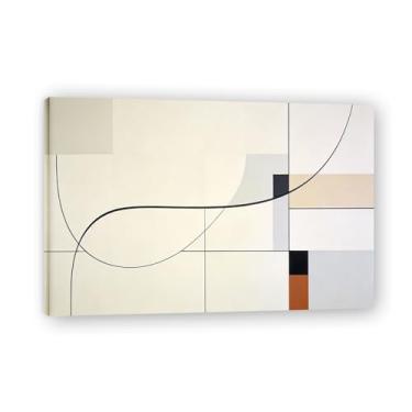 Imagem de Arte em tela minimalista Clear The Mind: Serenity Neutral Tones Grande área em branco para decoração de espaço calmo Emoldurado 31,5 x 119,9 cm