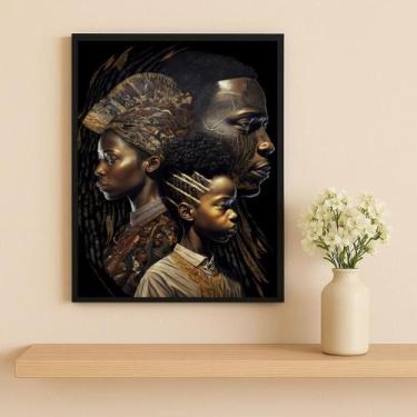 Imagem de Quadro Pessoas Origem Africana 24X18Cm Mold Preta - Quadros On-Line